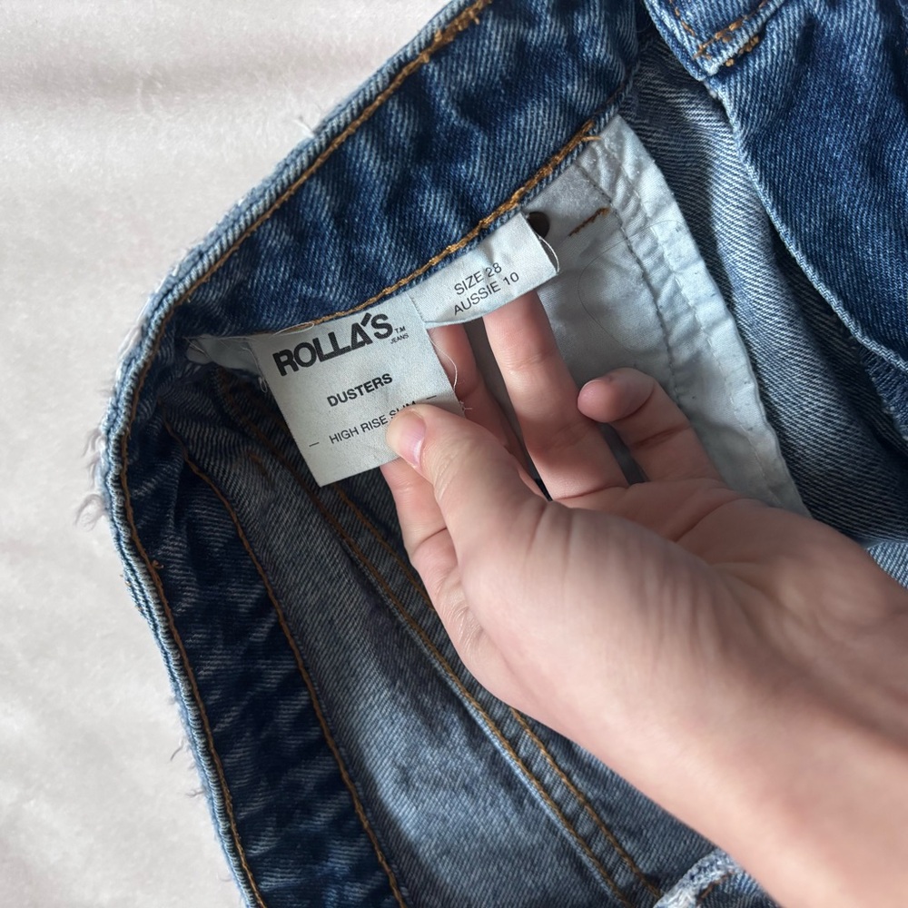 ROLLA'S Dusters High Rise Slim Jean Shorts - Picture 4 of 4